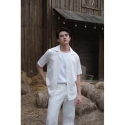 Thumbnail Áo sơ mi nam ROWAY vải đũi thoáng mát, form regular, Sơ mi cộc tay basic 2