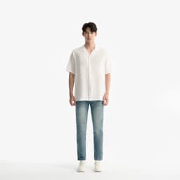 Thumbnail Áo sơ mi nam ROWAY vải đũi thoáng mát, form regular, Sơ mi cộc tay basic 3