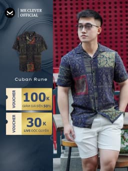 Thumbnail Áo Sơ Mi nam Rune MKCLEVER chất đũi thô mềm mịn, thoáng mát, thấm hút, chống nhăn, form rộng mặc hằng ngày 1