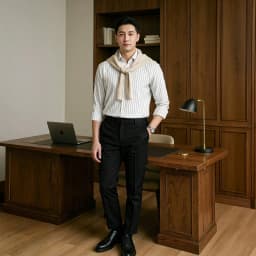 Thumbnail Áo sơ mi nam sọc SIXMEN dài tay, form tôn dáng, chất liệu cao cấp thấm hút mồ hôi, chống nhăn 2