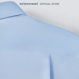Thumbnail Áo sơ mi nam tay dài DETERMINANT 100% cotton siêu dài - công nghệ Visdry, chống nhăn -  SS01 - màu xanh 4