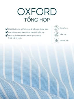 Thumbnail Áo sơ mi nam tay dài ANCHOR STRIPES thêu logo, vải Oxford cao cấp, thoáng mát, đứng form - HUSSIO 2