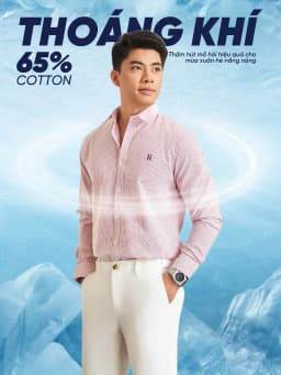 Thumbnail Áo sơ mi nam tay dài LOGO H SEASON 2 vải Oxford cao cấp, thoáng mát, thanh lịch - HUSSIO 4