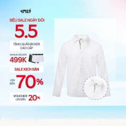 Thumbnail Áo Sơ Mi Nam Tay Dài Trắng 4MEN SM162 Vải Lụa Chéo Đẹp, Phối Dây Sọc Ở Nẹp, Form Slimfit Trẻ Trung Tôn Dáng 1