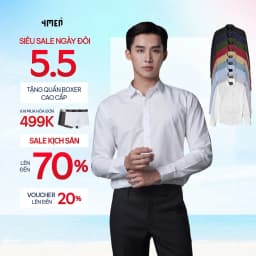 Thumbnail Áo sơ mi nam tay dài trơn đẹp 4MEN SM088 lụa chéo hạn chế nhăn, mềm mịn, form regular rộng công sở trẻ trung, giá rẻ 1