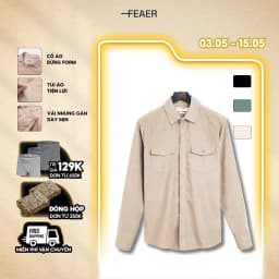 Thumbnail Áo sơ mi nam tay dài VELVET FABRIC chất lụa nhung gân FEAER DENIM 1