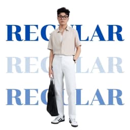 Thumbnail Áo sơ mi nam tay ngắn AKUBA form regular, vải linen thoáng mát, trẻ trung, nam tính | 01ME1024 4