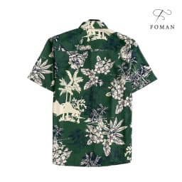 Thumbnail Áo sơ mi nam tay ngắn FOMAN hoạ tiết Retro Hong Kong Style vải lụa thấm hút, thoáng khí, không nhăn 2
