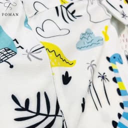 Thumbnail Áo sơ mi nam tay ngắn FOMAN chất vải lụa, không nhăn, thấm hút, thoáng khí, hoạ tiết Dinosaur (FM01) 3