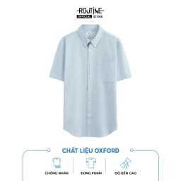 Thumbnail Áo Sơ Mi Nam Tay Ngắn Oxford Form Fitted - Routine 10S25SHS002 3