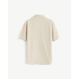 Thumbnail Áo Sơ Mi Nam Tay Ngắn Trơn Vải Linen Form Regular - Routine 10S25SHS004 3