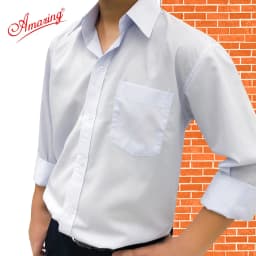 Thumbnail Áo sơ mi nam trắng tay dài, đồng phục học sinh các cấp, size từ 20-95kg, form suông, vạt bầu,Amazing 4
