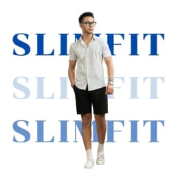Thumbnail Áo Sơ Mi Nam Vải Cotton AKUBA Tay Ngắn Năng Động Dáng Slimfit | 02AP1170 3