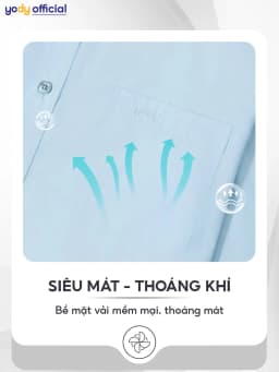 Thumbnail Áo sơ mi nam YODY dài tay, có túi ngực, chất lụa nến mềm mịn, chống nhăn lịch lãm dáng slim fit SPM5005 3
