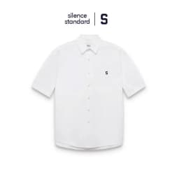 Thumbnail Áo sơ mi ngắn tay SilenceStandard Eco Oxford logo S/basic [SO12] 1