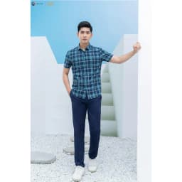 Thumbnail Áo sơ mi ngắn tay DGC - SASNBC33M dáng ôm, chất liệu 100% cotton, thoáng mát, thấm hút tốt 3