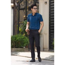 Thumbnail Áo sơ mi ngắn tay DGCs - Vải Bamboo bề mặt vải mềm nhẹ, thoáng mát, thấm hút tốt - SASNBD08M 2