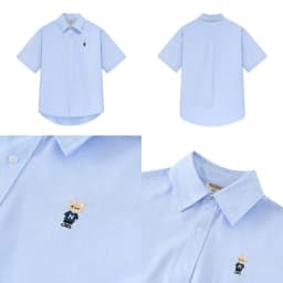 Thumbnail Áo Sơ Mi Ngắn Tay Form rộng NOAM Oxford - Màu trắng/ xanh/ hồng kẻ sọc/ đỏ kẻ sọc/ xanh kẻ sọc 2