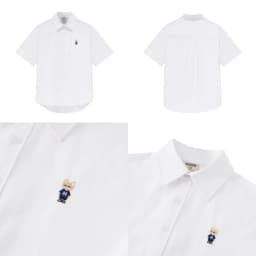 Thumbnail Áo Sơ Mi Ngắn Tay Form rộng NOAM Oxford - Màu trắng/ xanh/ hồng kẻ sọc/ đỏ kẻ sọc/ xanh kẻ sọc 4