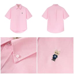 Thumbnail Áo Sơ Mi Ngắn Tay Form rộng NOAM Oxford - Màu Tím/ Be/ Hồng/ Tím kẻ sọc 4