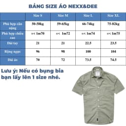 Thumbnail Áo sơ mi ngắn tay nam trắng công sở vải Oxford denim Nexx&Dee SM04 2