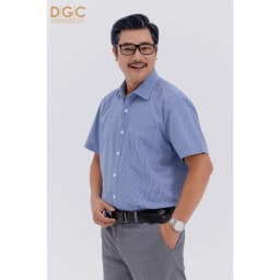 Thumbnail Áo sơ mi ngắn tay nam trung niên DGCs hoạ tiết caro nhỏ SASNBC47M 1