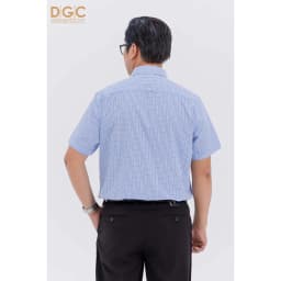 Thumbnail Áo sơ mi ngắn tay nam trung niên DGCs hoạ tiết caro nhỏ SASNBC47M 4