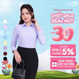 Thumbnail Áo sơ mi nữ ASW0101-R01 dài tay form ôm vải cotton trơn các màu Thái Hòa 1