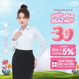 Thumbnail Áo sơ mi nữ ASW0101-R04 chất liệu cotton kẻ tăm dài tay form ôm nhiều màu Thái Hòa 1