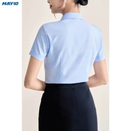 Thumbnail Áo sơ mi nữ màu xanh May 10 màu AM072 3