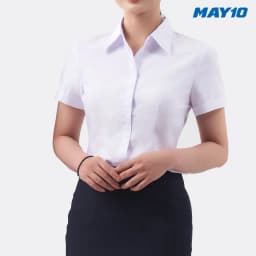Thumbnail Áo sơ mi nữ trắng May 10 màu AT049 4