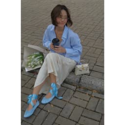 Thumbnail Áo sơ mi oversized MONO TALK (kẻ sọc) chất liệu oxford T10001FT 2