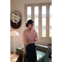 Thumbnail Áo sơ mi oversized MONO TALK (tổng hợp màu) vải poplin hạn chế nhăn, mềm mát T10001FT 2
