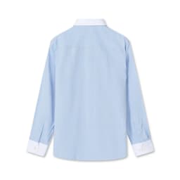 Thumbnail Áo Sơ Mi Poly Cotton Nam Tay Dài Sọc Xanh Patterned Heat - Embossed Form Regular SMID0298 2