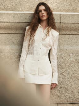 Thumbnail Áo sơ mi ren organza Sienna Shirt HUONG BOUTIQUE HBSM1174 2