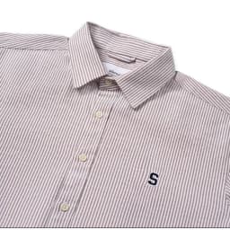 Thumbnail Áo sơ mi SilenceStandard Premium Oxford Shirt Logo S thêu/ kẻ nâu [SO02] 1