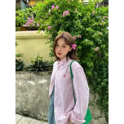 Thumbnail Áo sơ mi Silencestandard Premium Oxford Shirt Logo S thêu/ kẻ đỏ [SO02] 4
