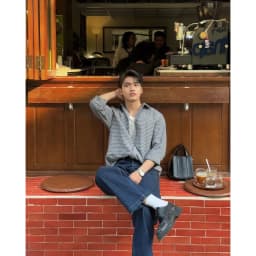 Thumbnail Áo sơ mi SilenceStandard Eco Linen/Check Shirt-[SO31] 3