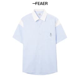 Thumbnail Áo sơ mi sọc nam Hearts tay ngắn, vải Oxford cao cấp, thấm hút tốt, logo thêu quân bài đặc biệt - FEAER 2
