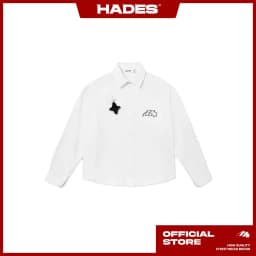 Thumbnail ÁO SƠ MI TAY DÀI UNISEX HADES WHITE ASTRAL SHIRT COTTON - HADES BRAND CHÍNH HÃNG 1