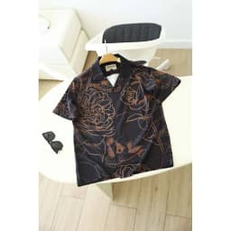 Thumbnail Áo Sơ Mi Tay Ngắn Nam Chất Vải Chéo Thái Ít Nhăn FAPAS Camel SS2 2