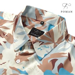 Thumbnail Áo sơ mi tay ngắn Nam chính hãng FOMAN hoạ tiết Lá Phong Maple Leaf vải Lụa, thoáng mát, thấm hút, không nhăn | FM-64 3