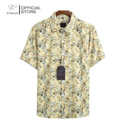 Thumbnail Áo sơ mi tay ngắn nam FOMAN chính hãng, hoạ tiết Ethnic Paisley, vải Lụa Mango thoáng mát, thấm hút, mềm mịn, không nhăn 1
