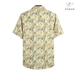 Thumbnail Áo sơ mi tay ngắn nam FOMAN chính hãng, hoạ tiết Ethnic Paisley, vải Lụa Mango thoáng mát, thấm hút, mềm mịn, không nhăn 2