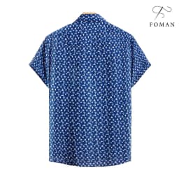 Thumbnail Áo sơ mi tay ngắn Nam FOMAN Hoạ tiết THE AFTERNOON ROUND vải Lụa Mango Cao cấp mềm mịn, thoáng mát 2