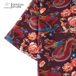 Thumbnail Áo sơ mi tay ngắn nam FOMAN hoạ tiết Embroidered Dragon Rose, vải Lụa Mango mềm mịn, thoáng mát, thấm hút, không nhăn 4