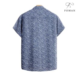 Thumbnail Áo sơ mi tay ngắn Nam FOMAN Hoạ tiết BARBA FLORAL vải Lụa Mango Cao cấp mềm mịn, thoáng mát, co giãn 2