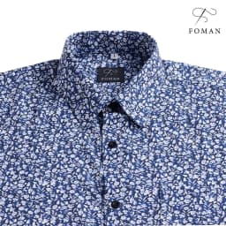 Thumbnail Áo sơ mi tay ngắn Nam FOMAN Hoạ tiết BARBA FLORAL vải Lụa Mango Cao cấp mềm mịn, thoáng mát, co giãn 3