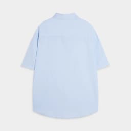 Thumbnail Áo Sơ Mi Tay Ngắn Teelab Eco Oxford Signature Logo Unisex Form Oversize Local Brand SS068 3