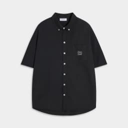 Thumbnail Áo Sơ Mi Tay Ngắn Teelab Eco Oxford Signature Logo Unisex Form Oversize Local Brand SS068 4